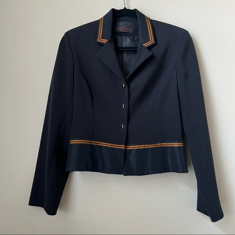 BATISTE Paris French Designer Blazer Dress Suite Set, size 38-40 FR